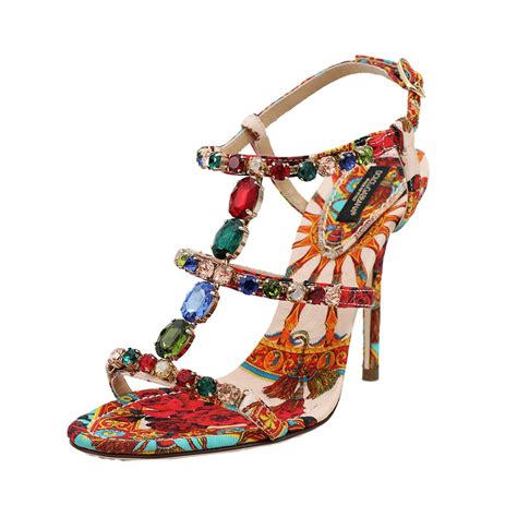 dolce gabbana sandals 2014|dolce and gabbana embellished sandals.